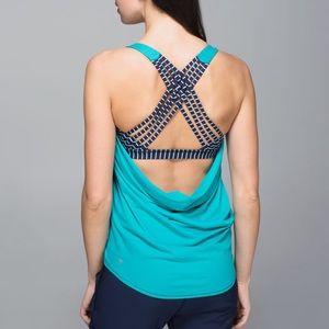 Lululemon Blue Tropics Wild Tank